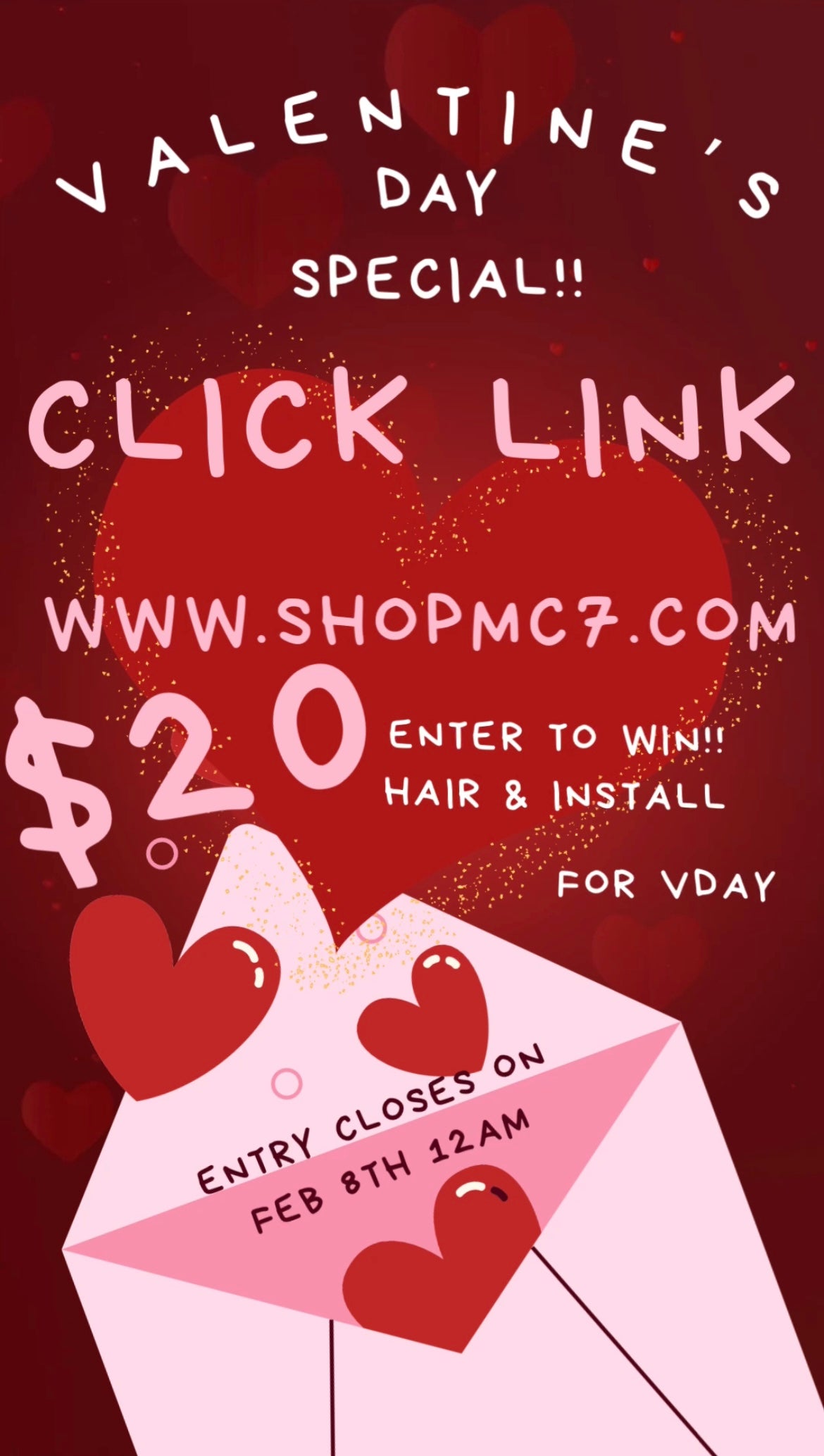 VDAY GIVEAWAY WIG AND INSTALL